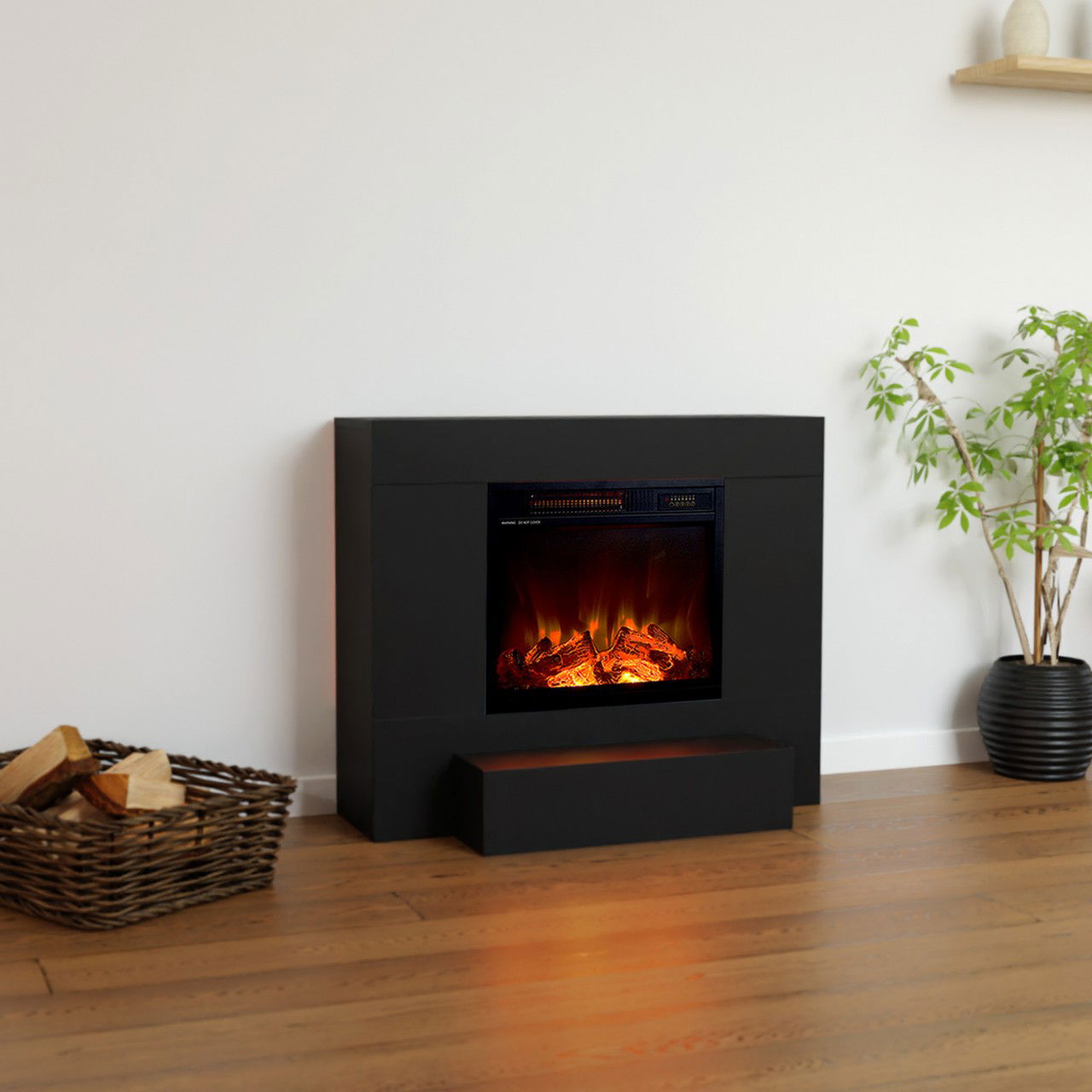 Kaminlicht NEO 5 Schwarz Elektrokamin