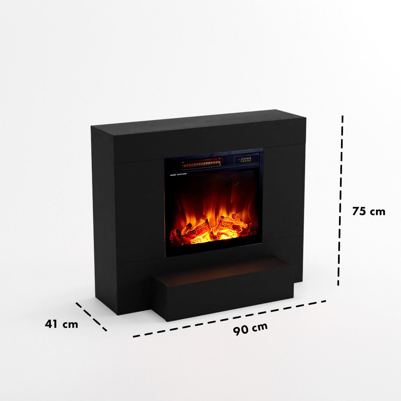 Kaminlicht NEO 5 Schwarz Elektrokamin