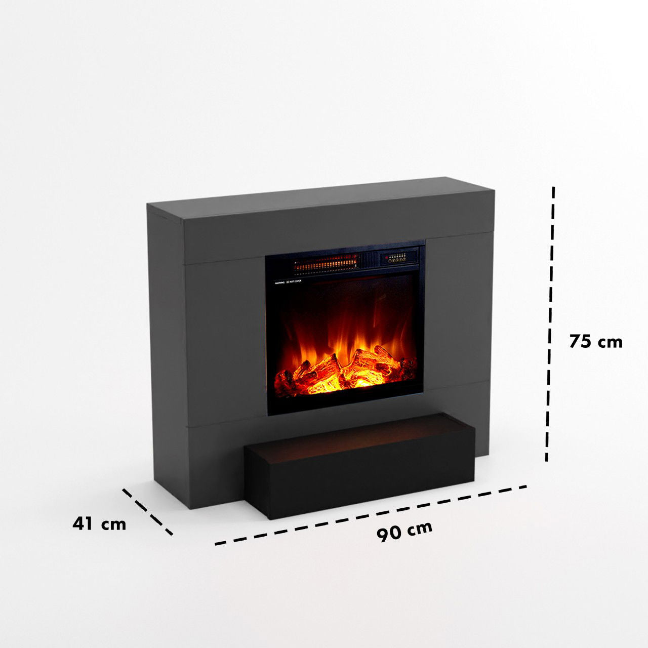 Kaminlicht NEO 5 Grau Elektrokamin