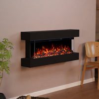 Cheminée électrique murale Clear Wall Glow Fire