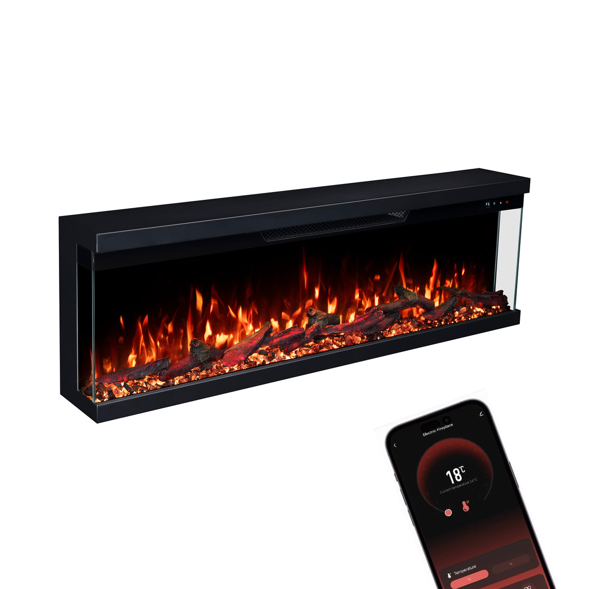 Insert de cheminée électrique Glow Fire