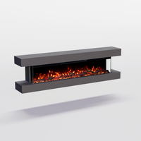 Cheminée électrique murale Clear Wall Glow Fire