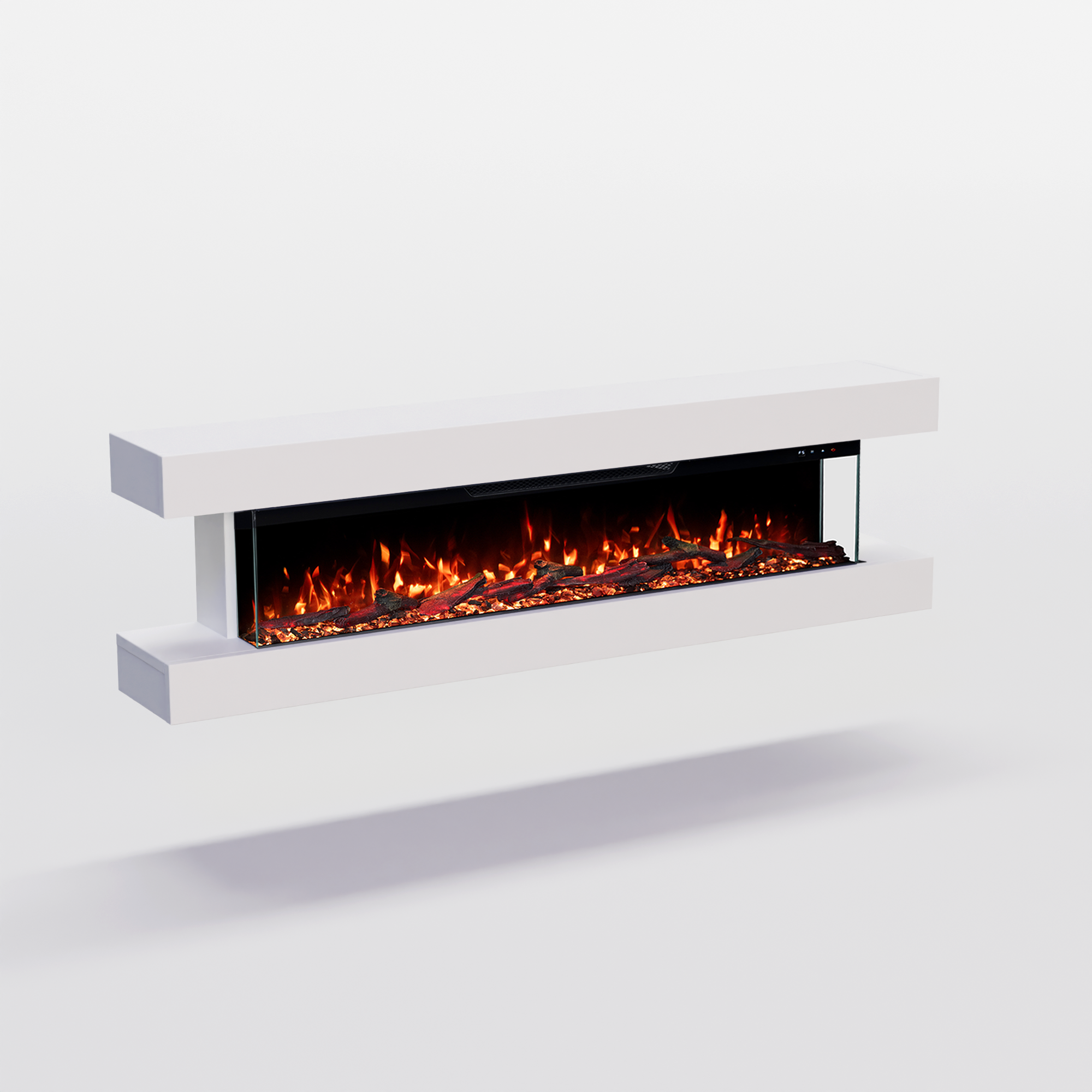 Glow Fire Clear Wall Elektrokamin