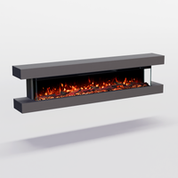 Cheminée électrique murale Clear Wall Glow Fire