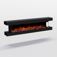 Cheminée électrique murale Clear Wall Glow Fire