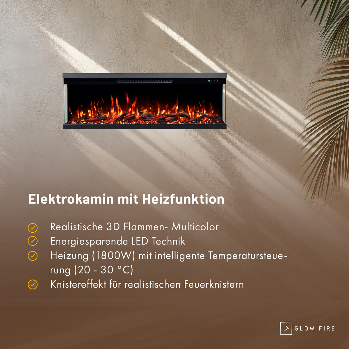 Insert de cheminée électrique Glow Fire