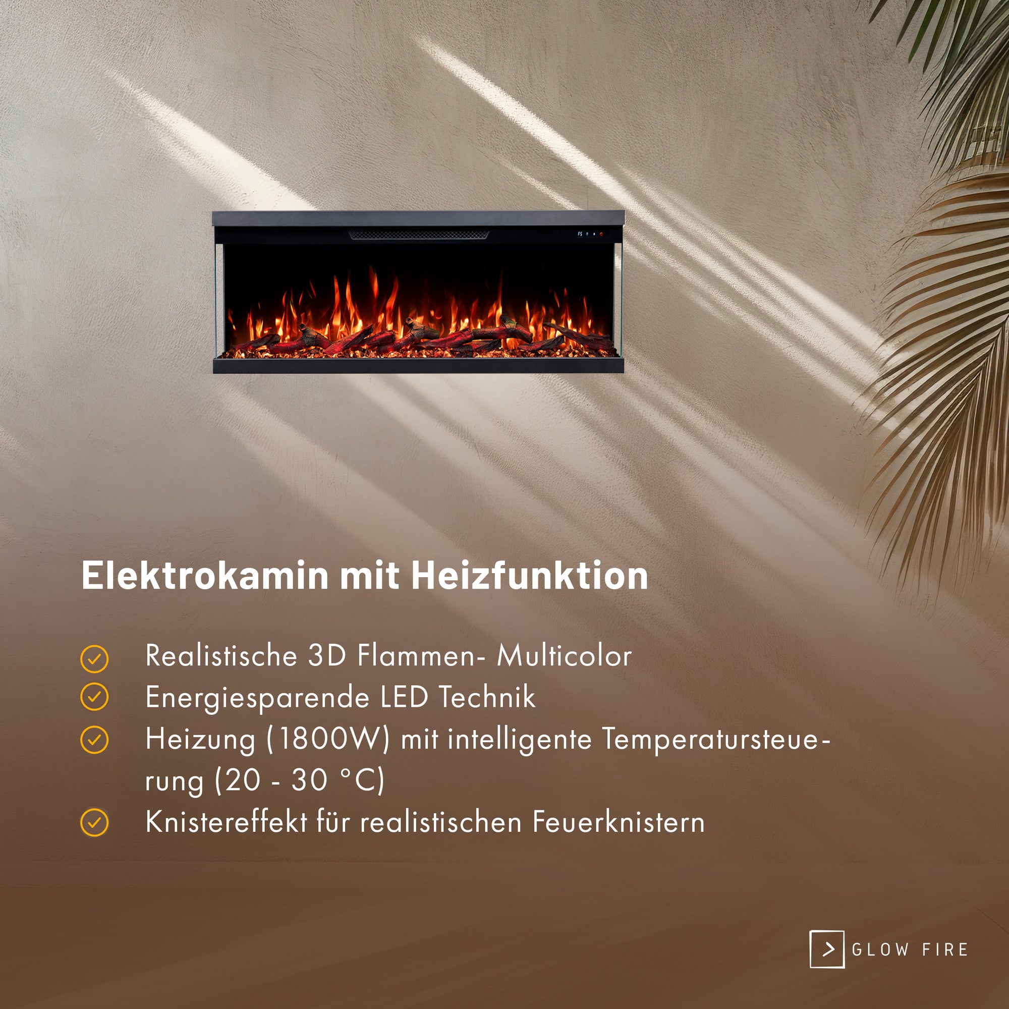 Insert de cheminée électrique Glow Fire