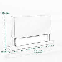 Glow Fire Clear Wall XL Cheminée électrique murale