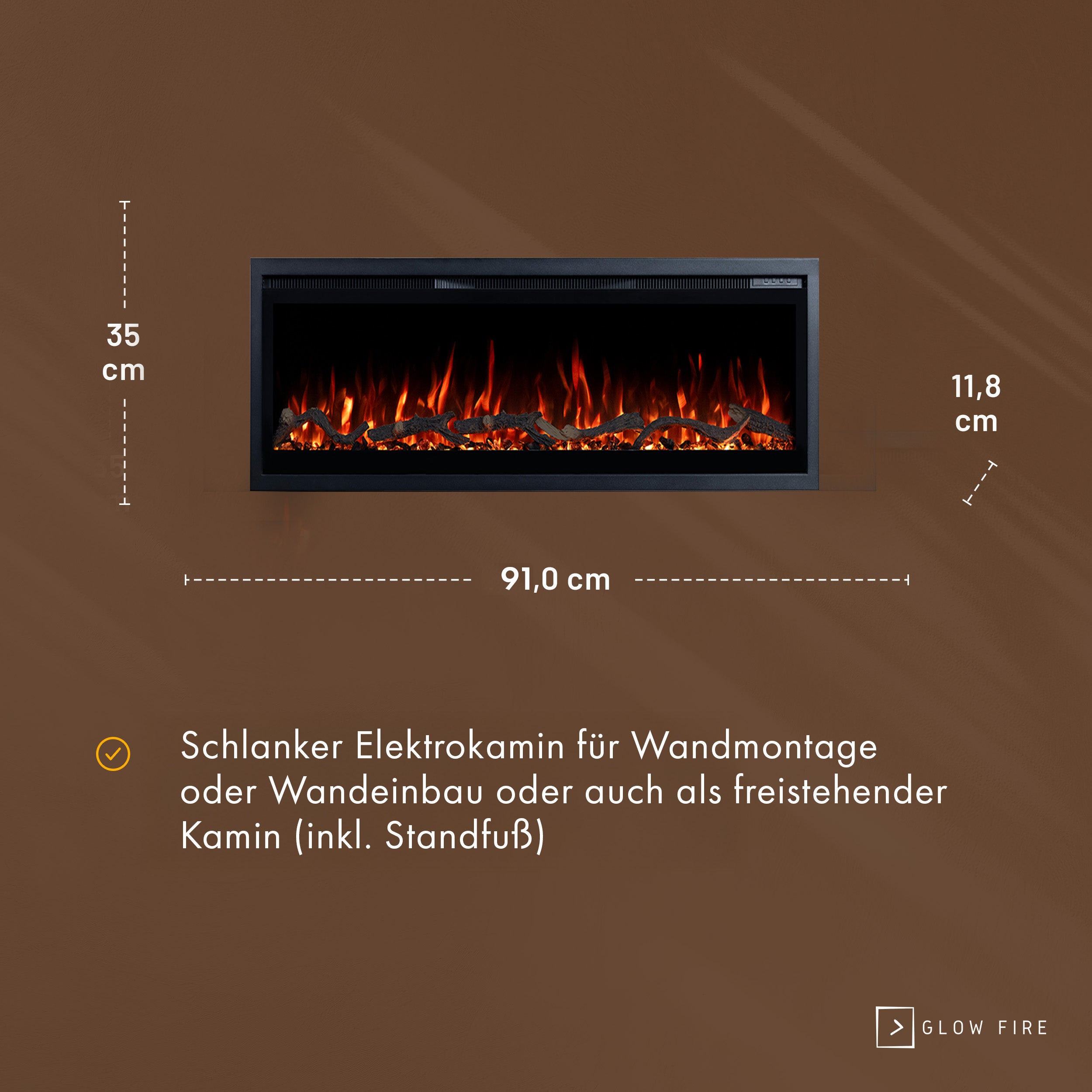 Glow Fire Core Electric Fireplace Insert