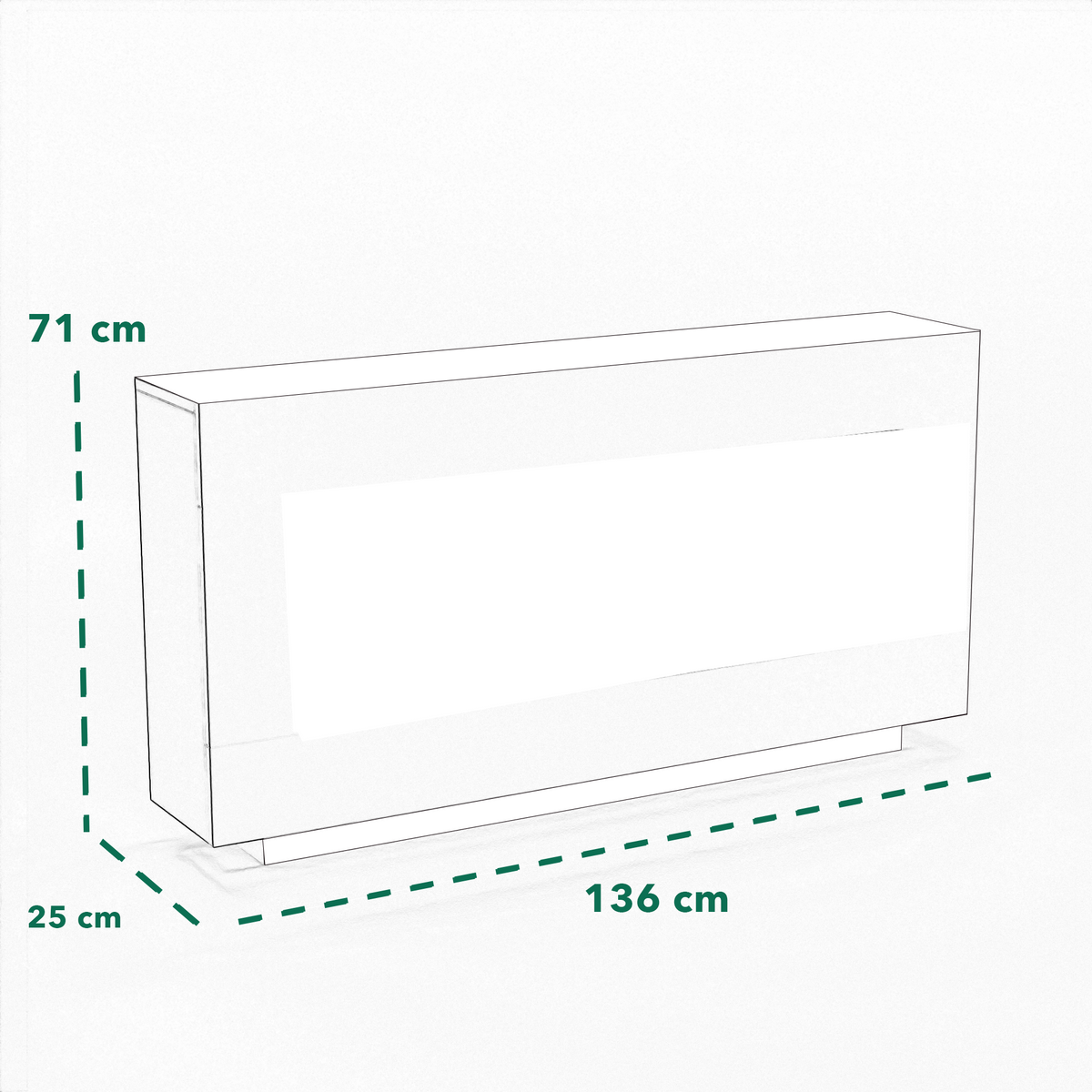 Cheminée électrique Glow Fire Demeter