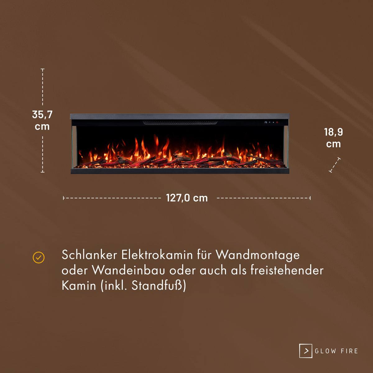 Insert de cheminée électrique Glow Fire