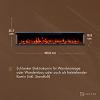 Insert de cheminée électrique Glow Fire