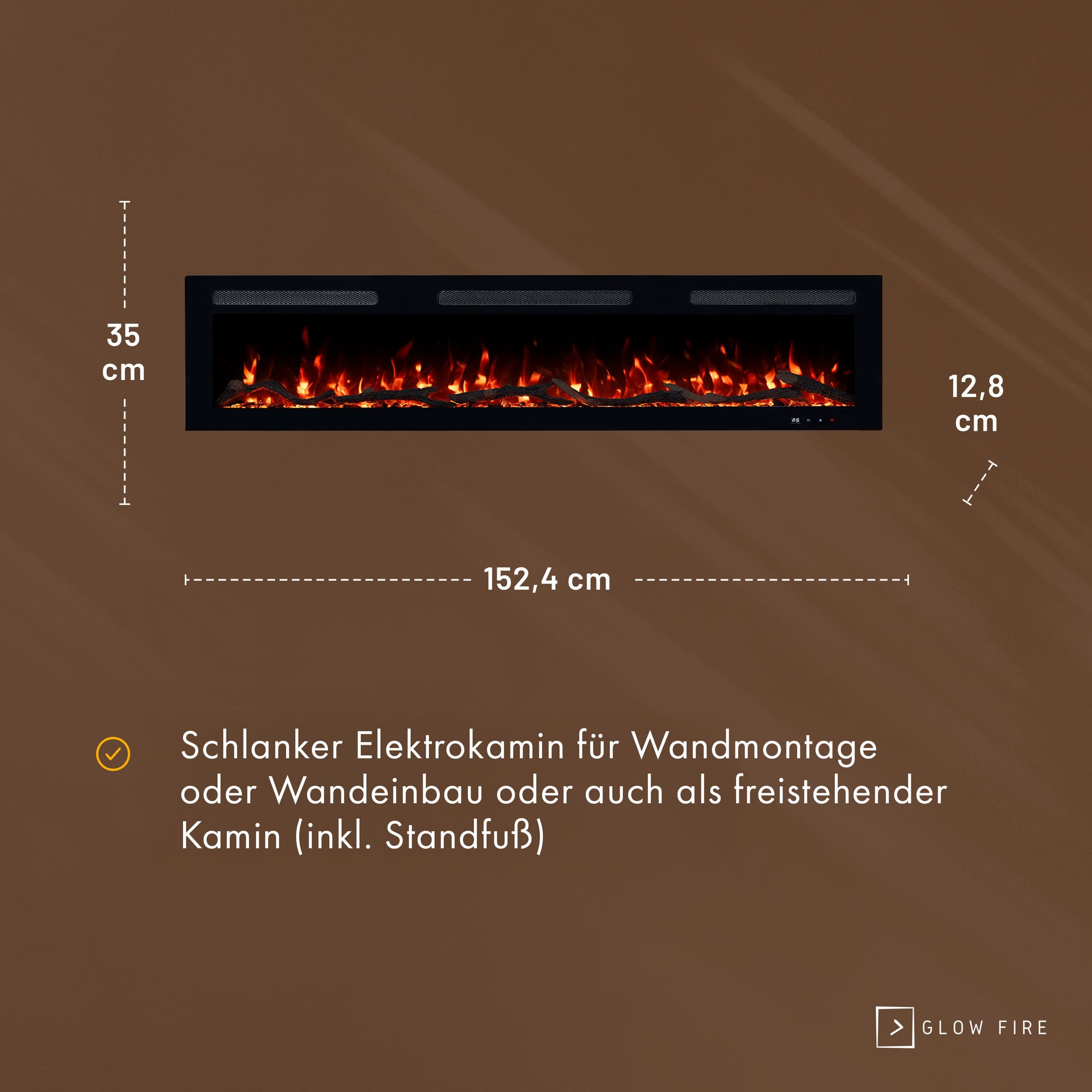 Cheminée électrique Glow Fire Inside 127
