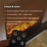 Glow Fire Europa Oak Elektrokamin