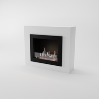 Glow Fire Alta Ethanol Kamin Weiß