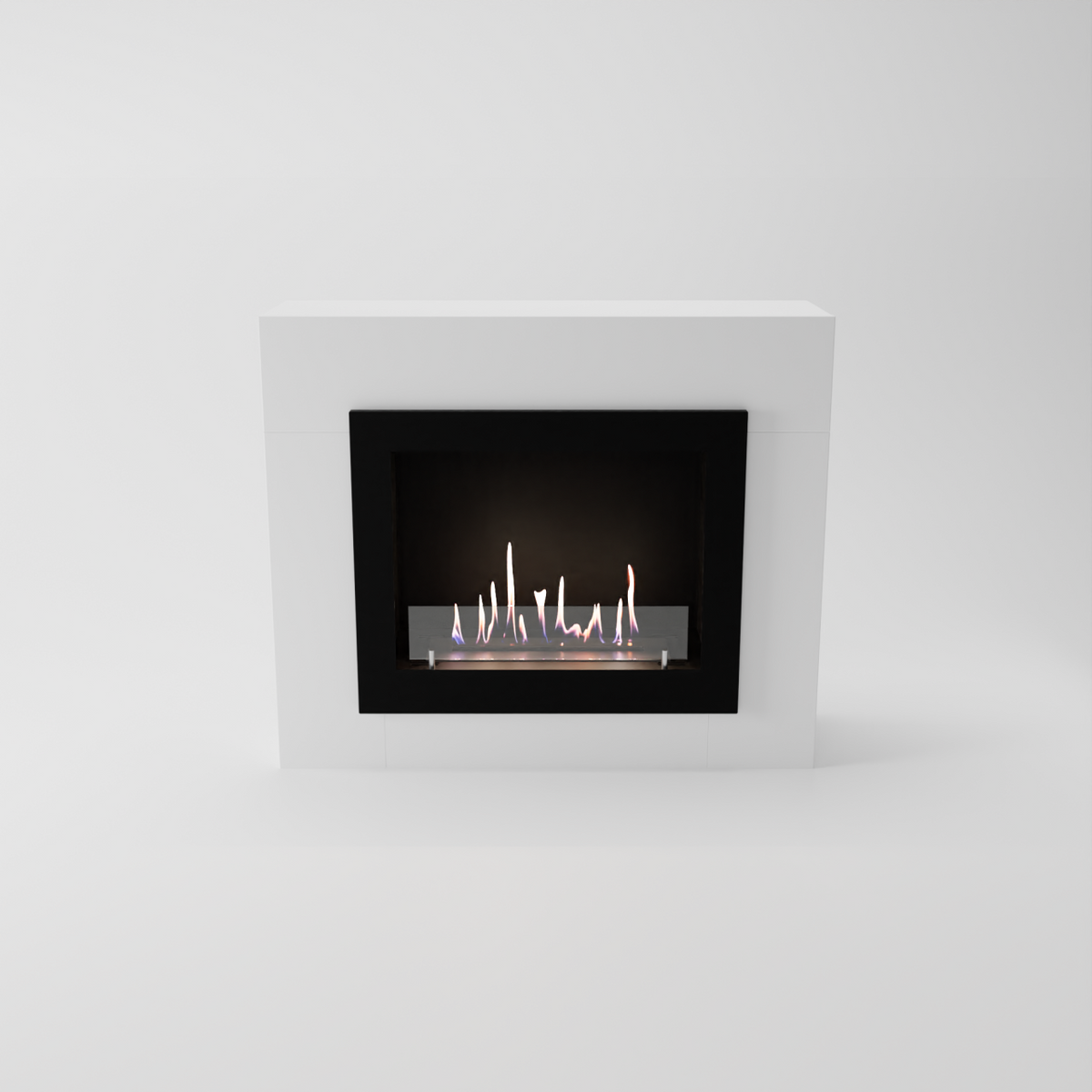 Glow Fire Alta Ethanol Kamin Weiß