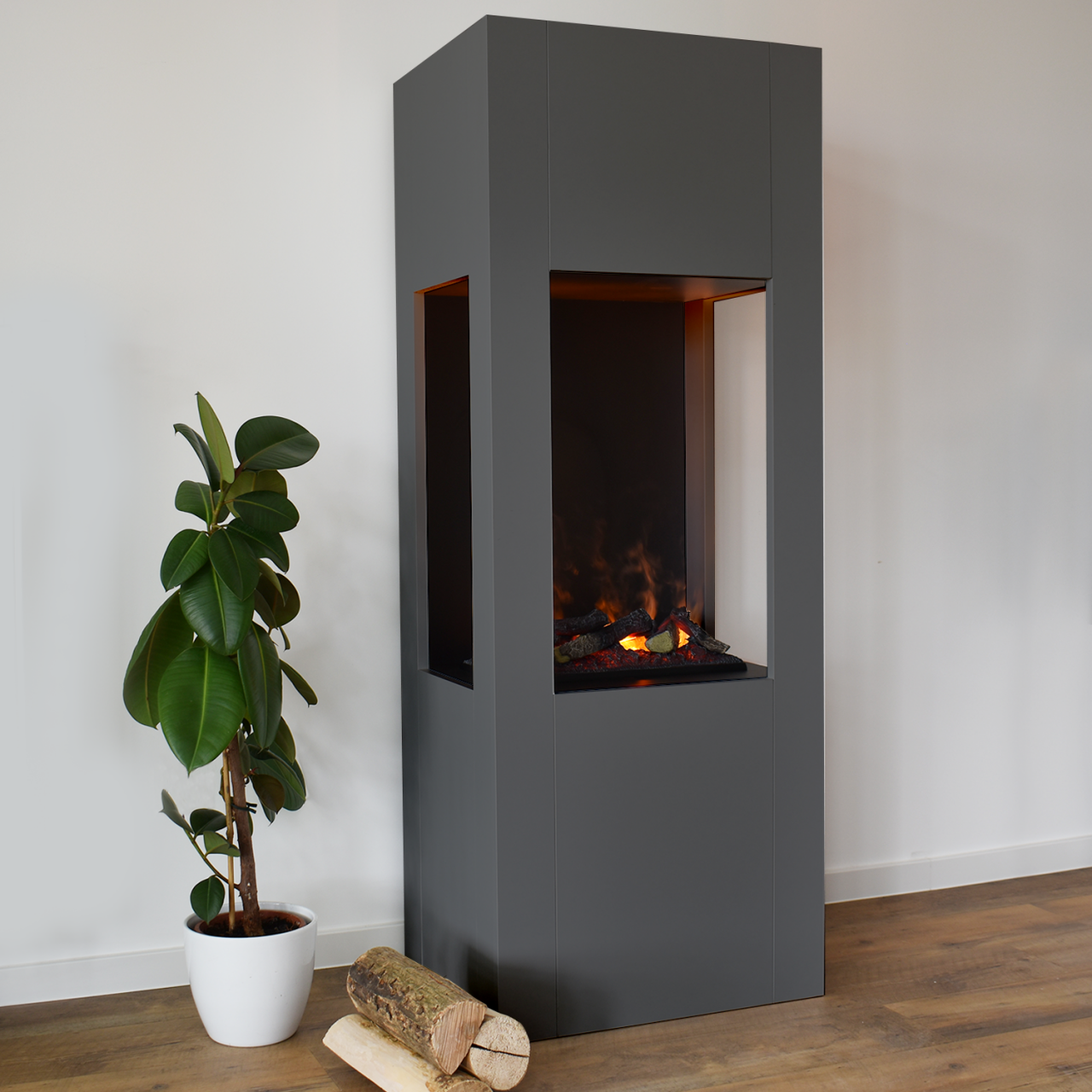 Glow Fire Böll Grau Elektrokamin mit Wasserdampf