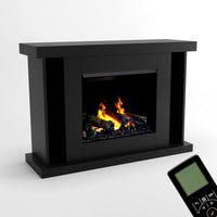 Glow Fire Ares Opti Myst Schwarz Elektrokamin mit Wasserdampf