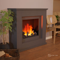 Glow Fire Athene Opti Myst Grau Elektrokamin mit Wasserdampf