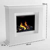 Glow Fire Athene Opti Myst Weiß Elektrokamin mit Wasserdampf