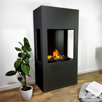 Glow Fire Böll Schwarz Elektrokamin mit Wasserdampf