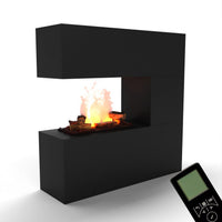 Glow Fire Schiller Elektrokamin OMC 600 mit Deluxe Echtholzdekoration
