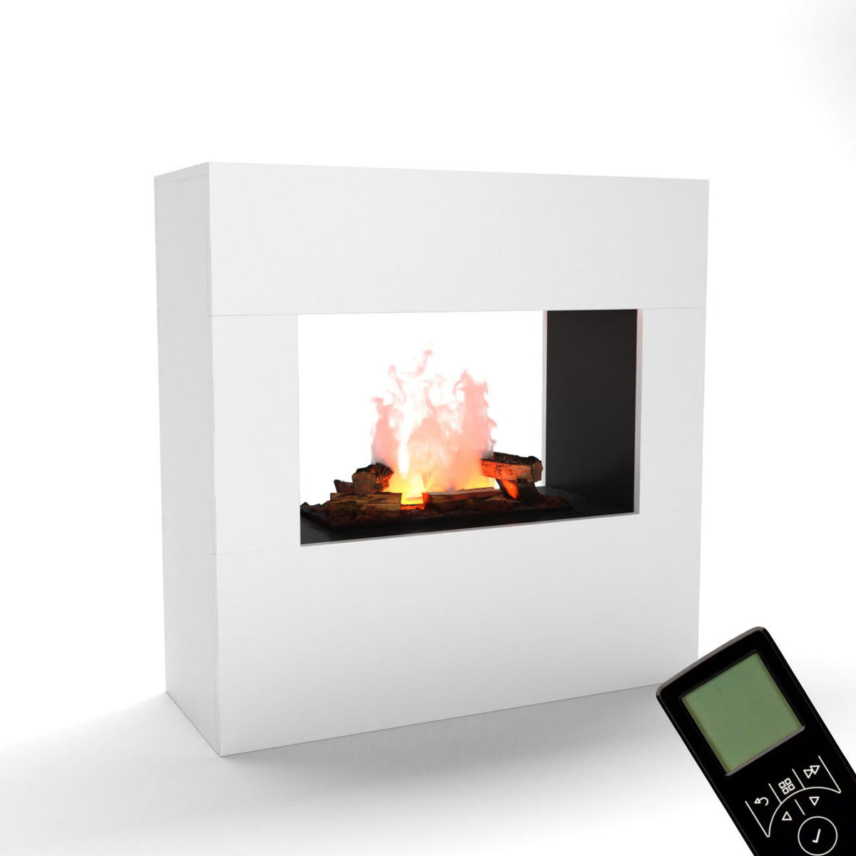 Glow Fire Goethe Elektrokamin OMC 600 mit Deluxe Echtholzdekoration