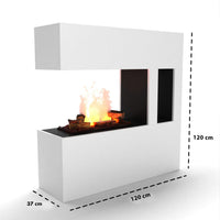 Glow Fire Schiller Pocket Weiß Elektrokamin mit Wasserdampf