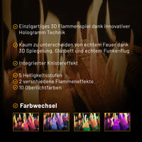 Cheminée électrique Glow Fire HG1 avec feu holographique