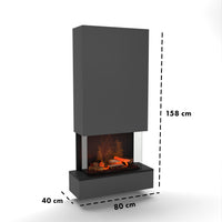 Cheminée électrique Glow Fire Hölderlin Hoch