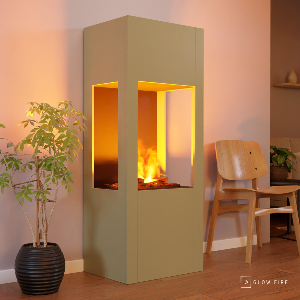 Cheminée électrique multicolore Glow Fire Böll