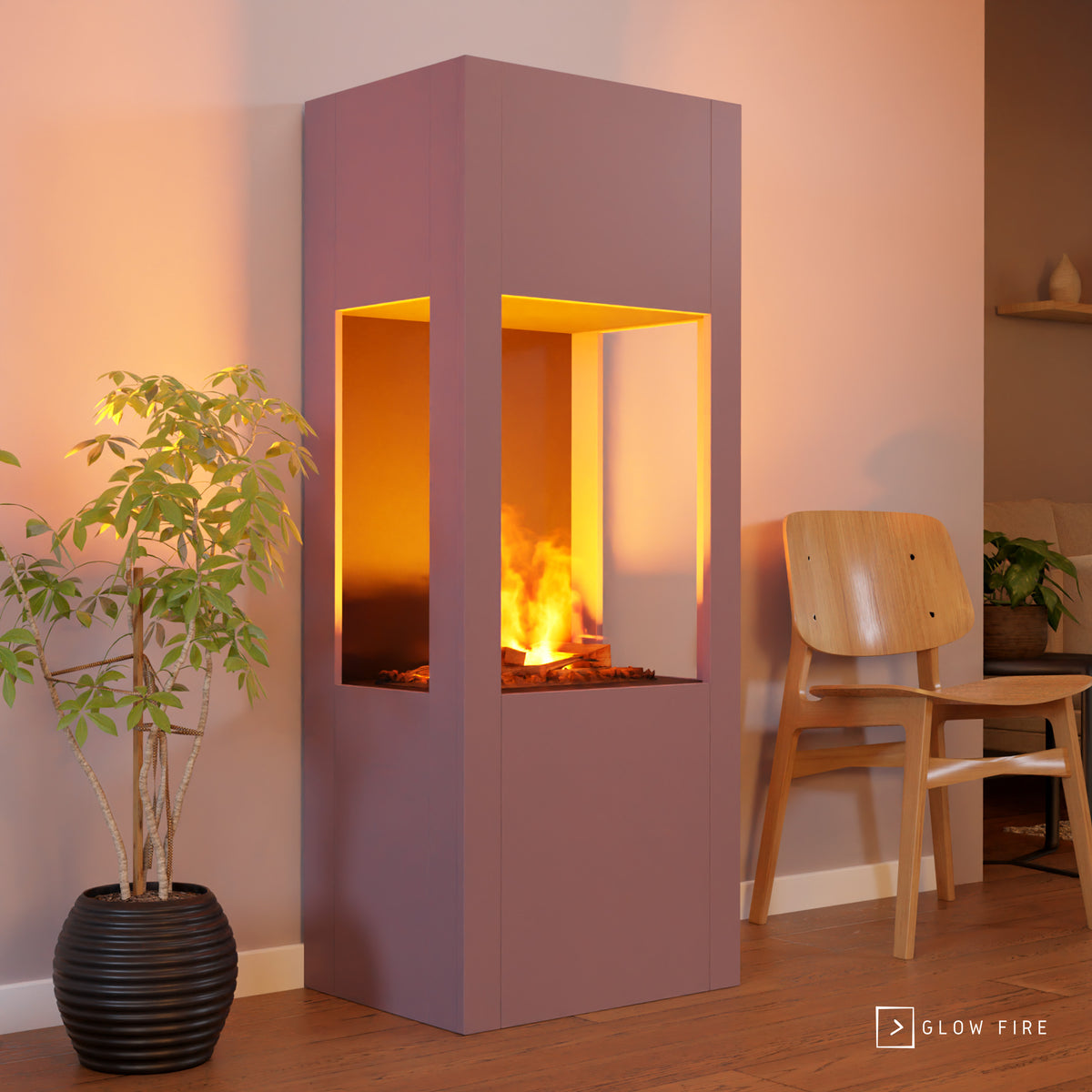Cheminée électrique multicolore Glow Fire Böll