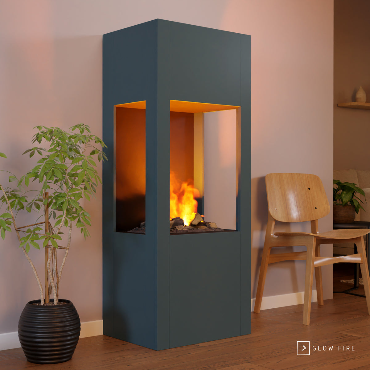 Cheminée électrique multicolore Glow Fire Böll