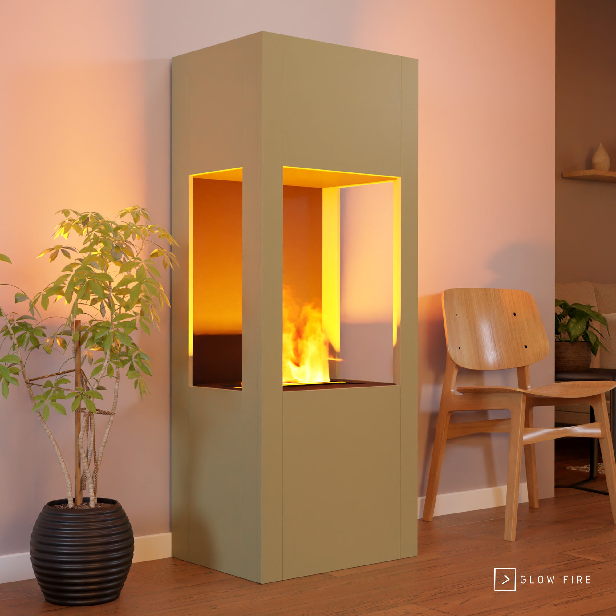 Cheminée électrique multicolore Glow Fire Böll