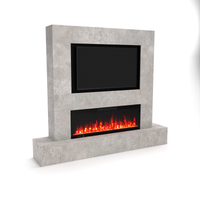 Glow Fire parete TV Inside 127 camino elettrico