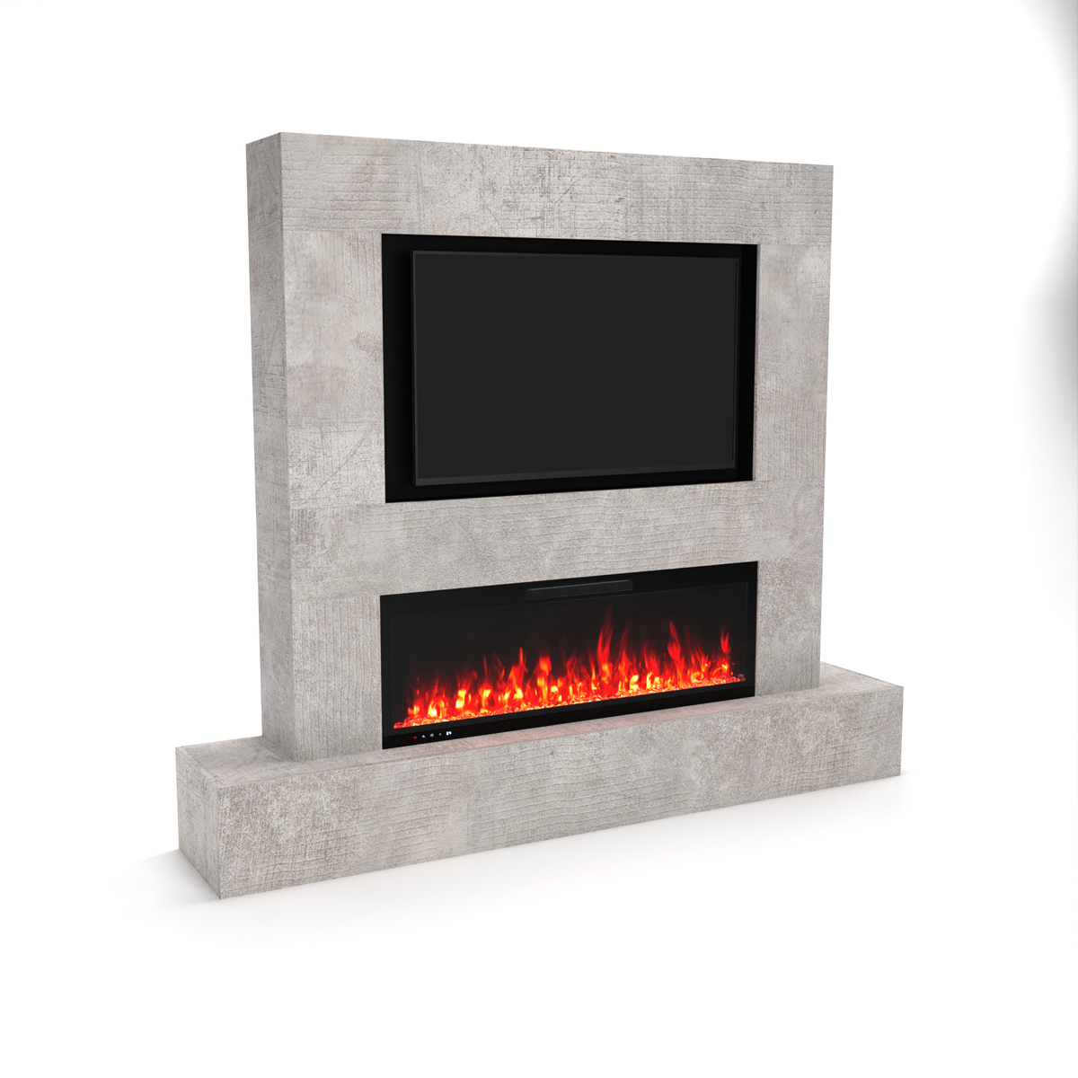 Glow Fire parete TV Inside 127 camino elettrico