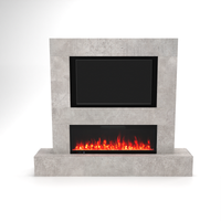 Glow Fire parete TV Inside 127 camino elettrico