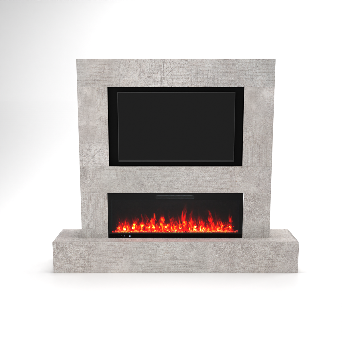 Glow Fire parete TV Inside 127 camino elettrico