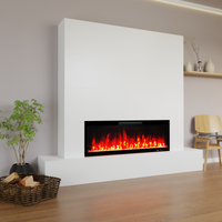 Glow Fire parete TV Inside 127 camino elettrico