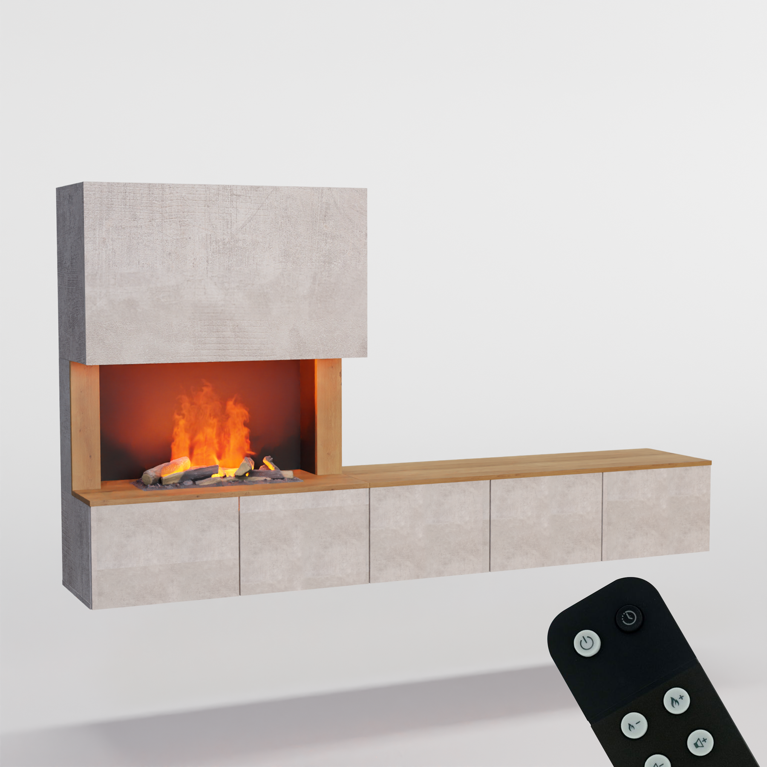 Glow Fire CW5 Links Wasserdampf Sideboard