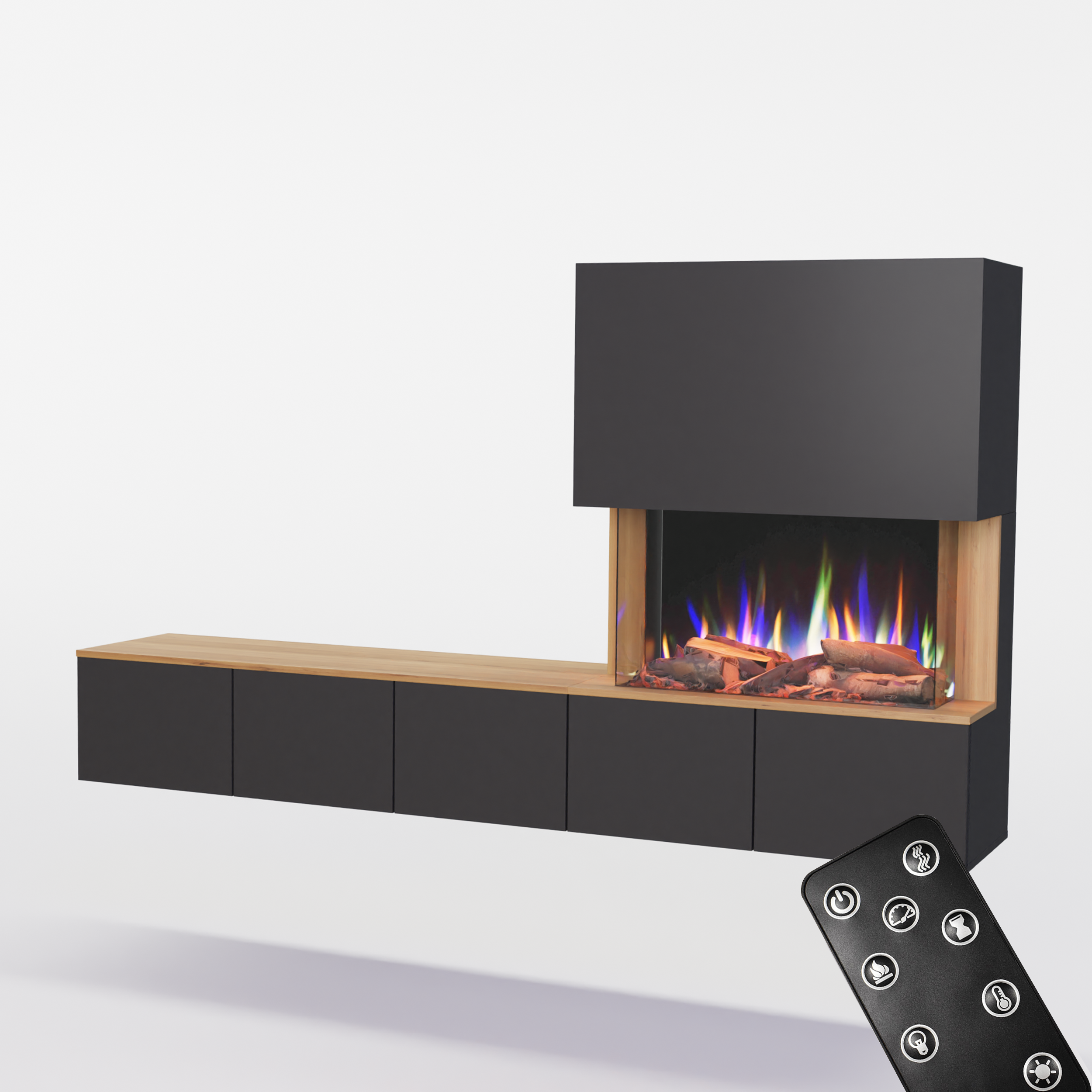 Glow Fire Elektrokamin CW5 Rechts E-Motion