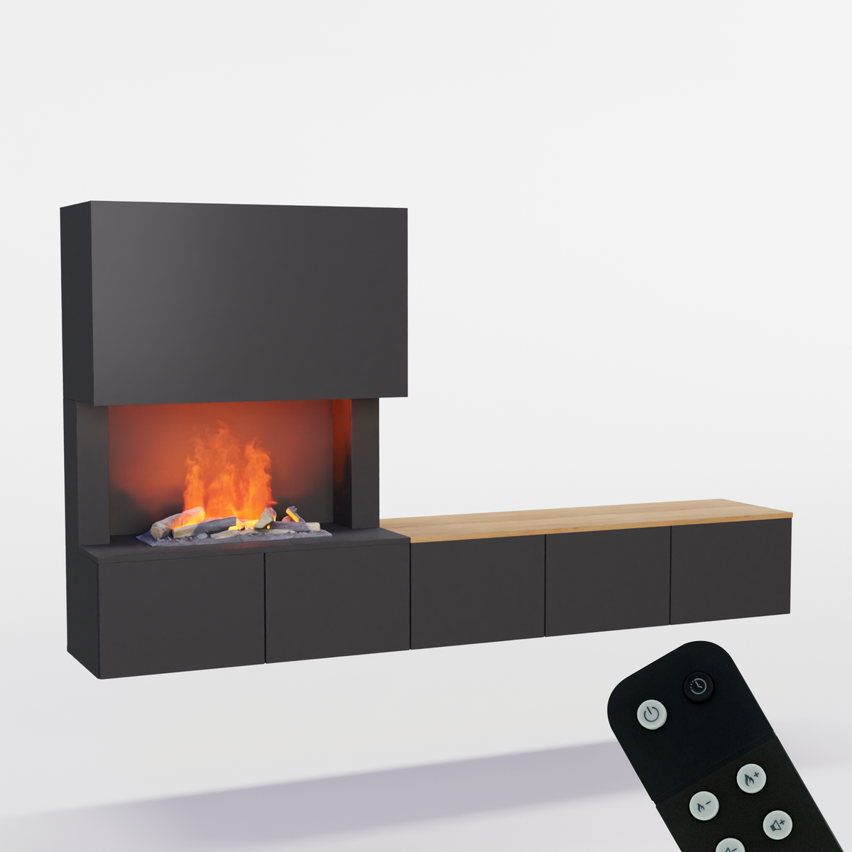 Meuble avec système de vapeur d'eau Glow Fire CW5