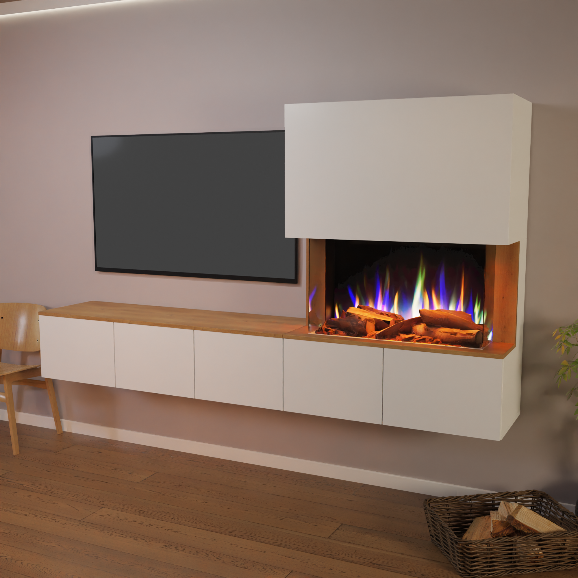 Glow Fire Elektrokamin CW5 Rechts E-Motion