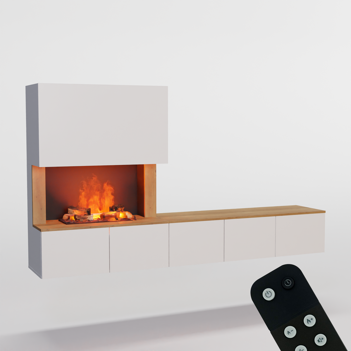 Meuble avec système de vapeur d'eau Glow Fire CW5