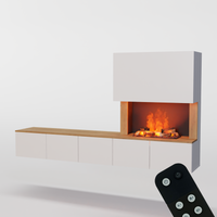 Meuble avec système de vapeur d'eau Glow Fire CW5