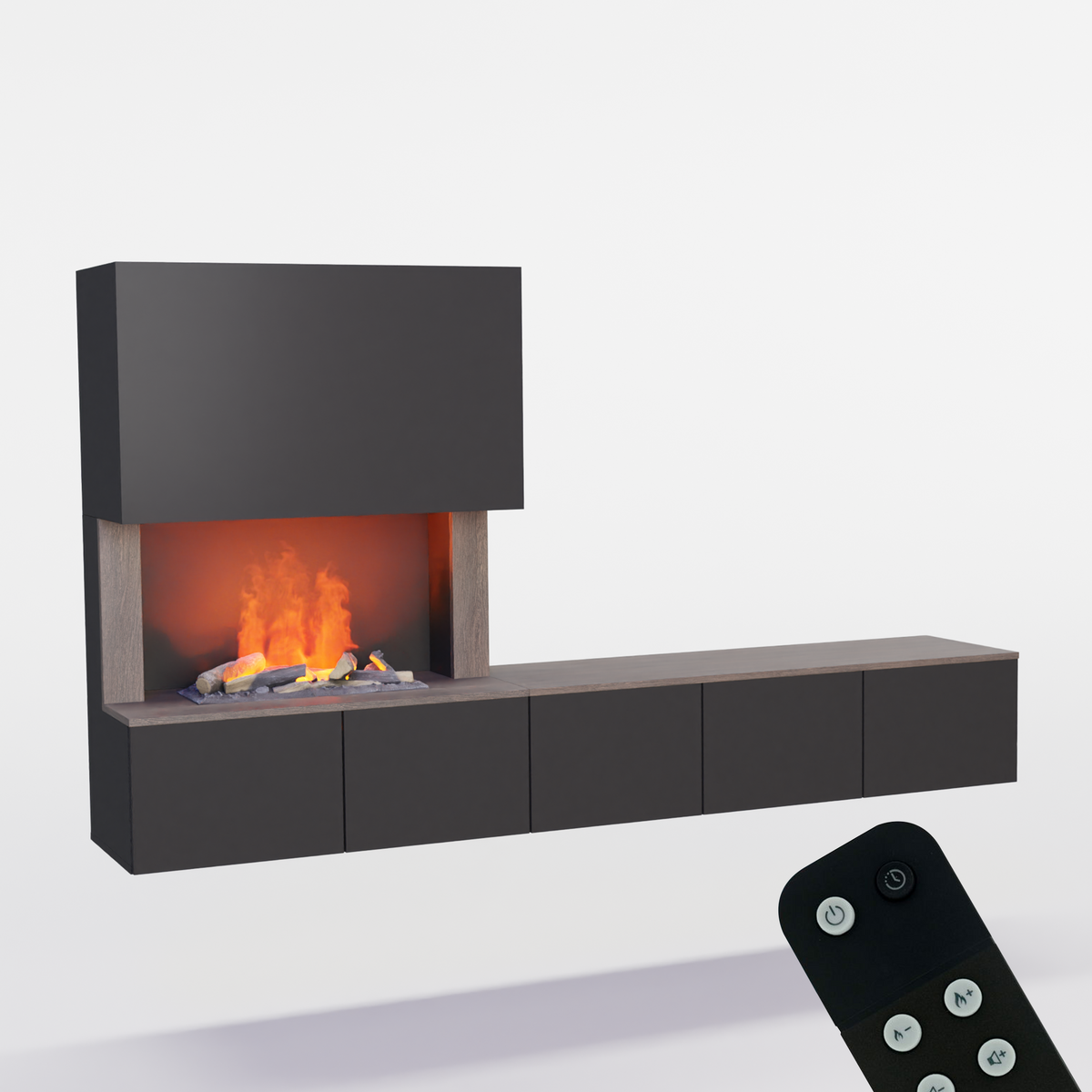 Meuble avec système de vapeur d'eau Glow Fire CW5