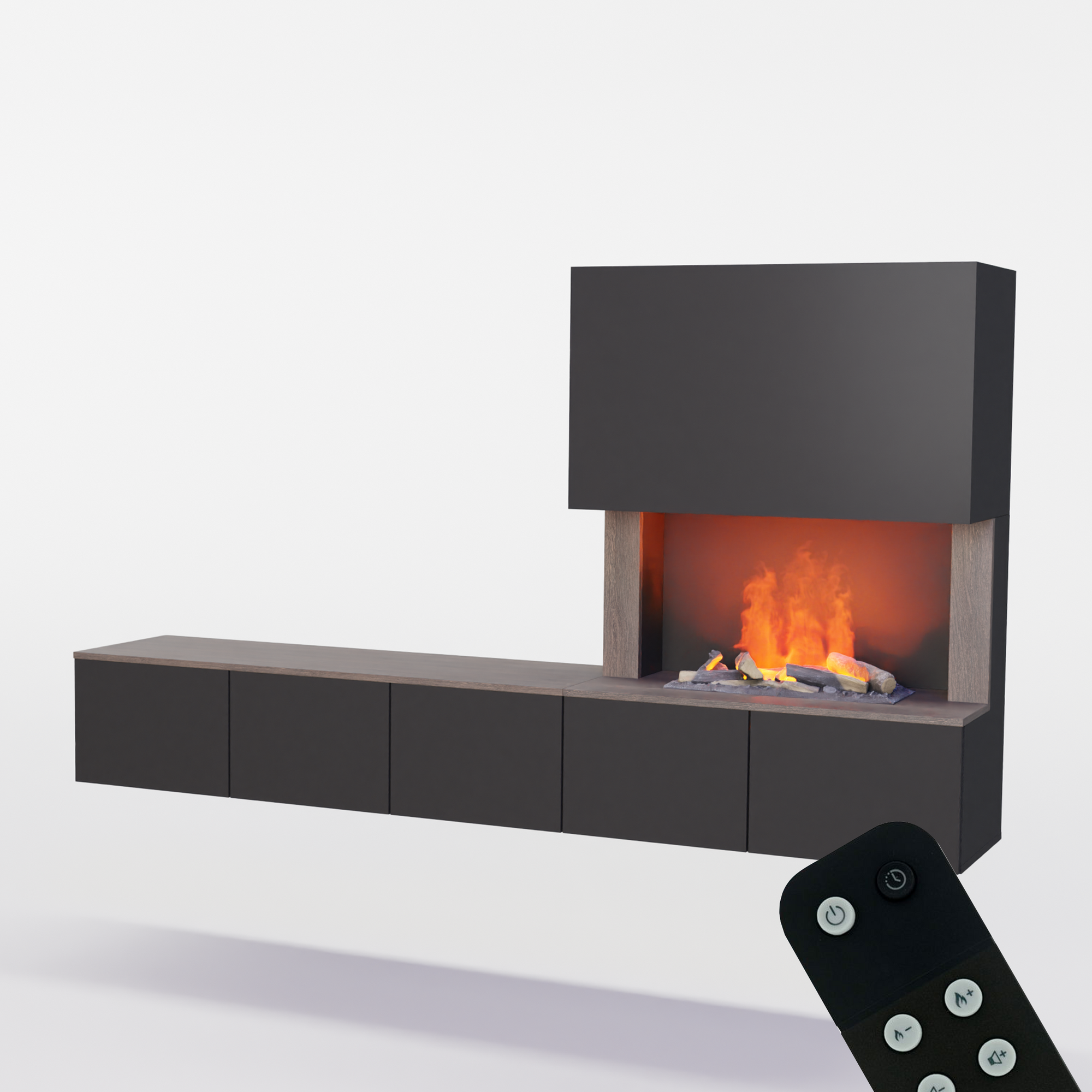 Meuble avec système de vapeur d'eau Glow Fire CW5