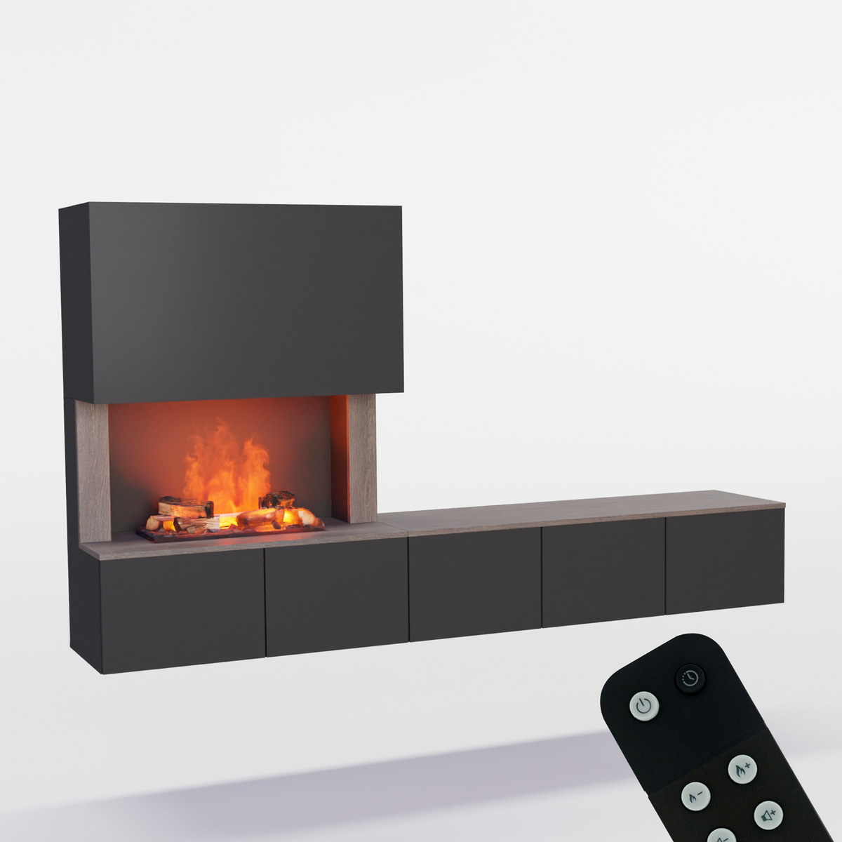 Meuble avec système de vapeur d'eau Glow Fire CW5