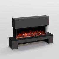 GF Core Cobalt mit Holzfach Standkamin Elektrokamin