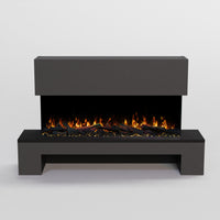 GF Core Cobalt mit Holzfach Standkamin Elektrokamin